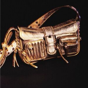 Free People High Speed Crossbody in Champagne NWT